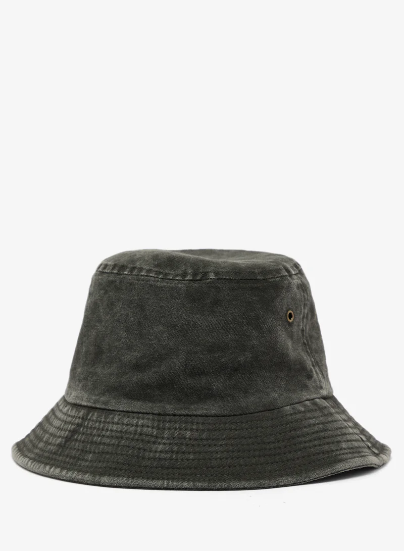 سفنتي فايف Washed Denim embroidered Unisex Bucket hats